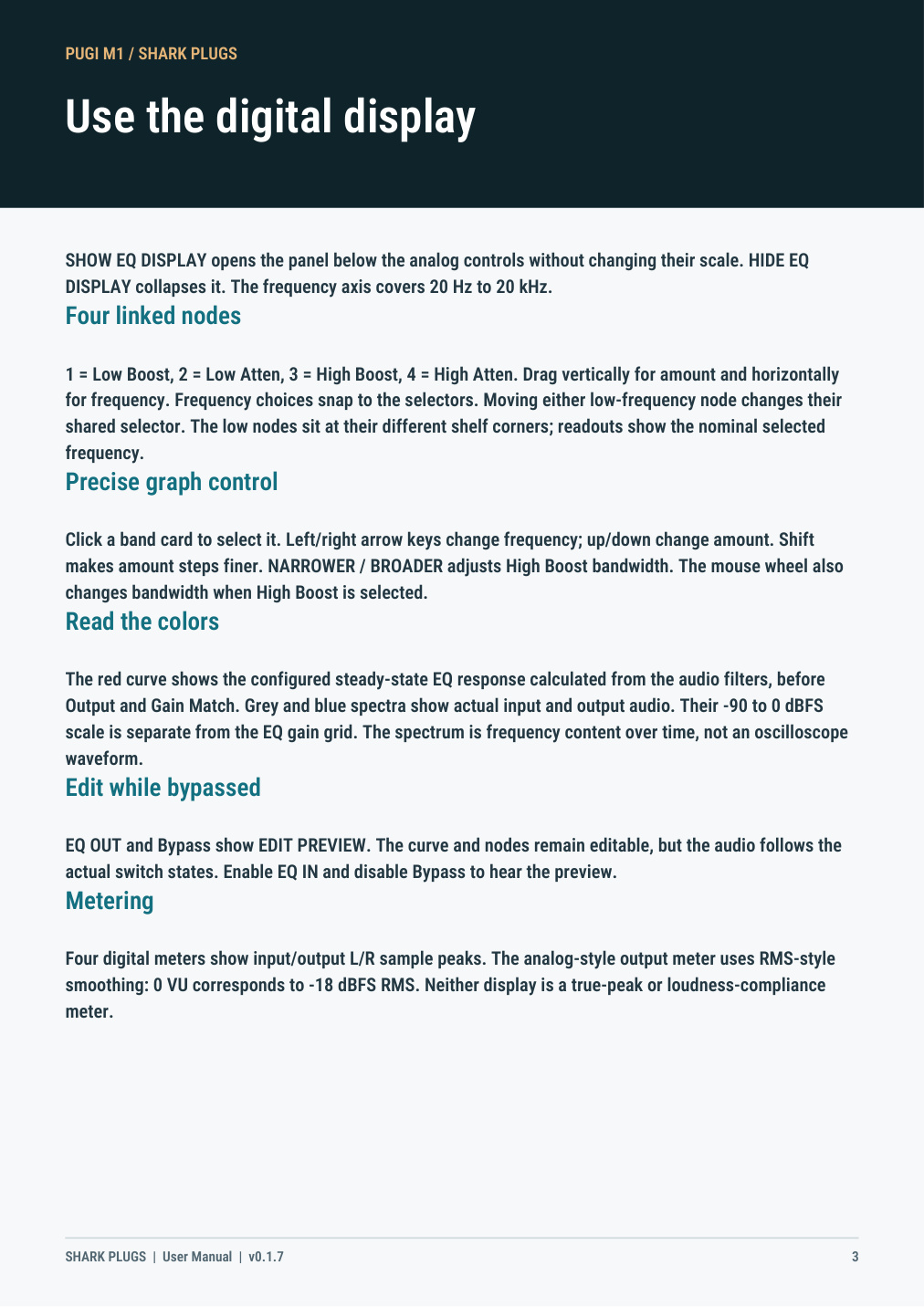 PUGI M1 user manual page 3 of 6